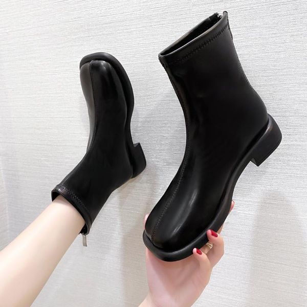 boots rimocy vintage big toe ankle women autumn 2021 back zipper square low heels boats mujer pu leather motorcycle, Black
boots rimocy vintage big toe ankle women autumn 2021 back zipper square low heels boats mujer pu leather motorcycle, Black