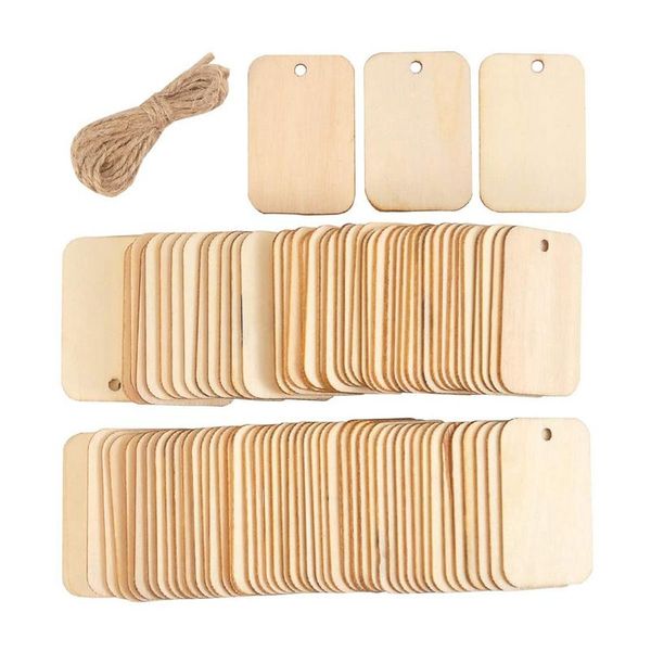 200pcs nature wood slice gift tags blank rectangle wooden hanging label with ropes for wedding party diy decor wrap
200pcs nature wood slice gift tags blank rectangle wooden hanging label with ropes for wedding party diy decor wrap