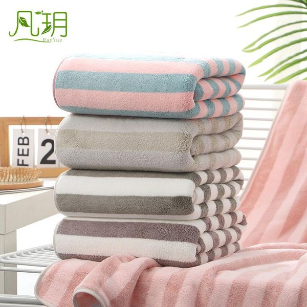 bath towel wholesale coral velvet color striped 70*140 soft absorbent thick large beach 
bath towel wholesale coral velvet color striped 70*140 soft absorbent thick large beach