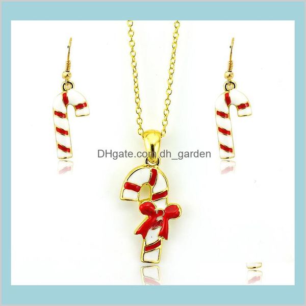 style fashion jewelry gold plated multicolor enamel christmas crutch for women charms earrings necklace sets drop delivery 2021 hqosd, Silver
style fashion jewelry gold plated multicolor enamel christmas crutch for women charms earrings necklace sets drop delivery 2021 hqosd, Silver