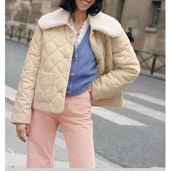 women's jackets women warm short coat fur turn down collar long sleeve single-breasted 2021 winter ladies jacket female argyle pockets, Black;brown
women's jackets women warm short coat fur turn down collar long sleeve single-breasted 2021 winter ladies jacket female argyle pockets, Black;brown