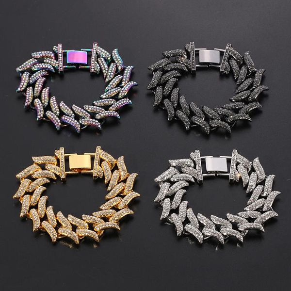 bangle high-quality hip hop full zircon bling iced out pave men's bracelet miami cuban link chain bracelets for men jewelry gift, Black
bangle high-quality hip hop full zircon bling iced out pave men's bracelet miami cuban link chain bracelets for men jewelry gift, Black
