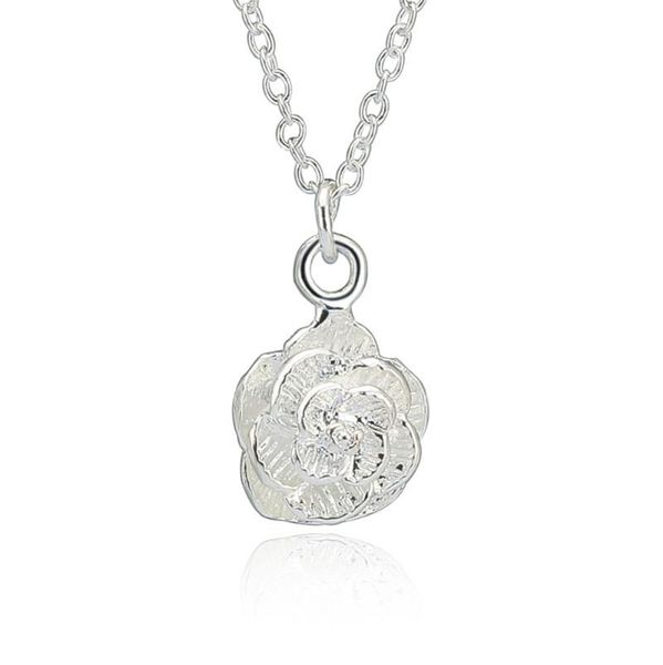 pendant necklaces hermosa blooming flower chain necklace 20'' wholesale women fashion gift, Silver
pendant necklaces hermosa blooming flower chain necklace 20'' wholesale women fashion gift, Silver