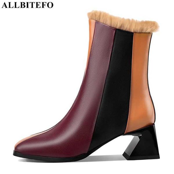 allbitefo mixed colors design soft genuine leather women boots winter warm fashion women heels shoes ankle boots motocycle boots 210611, Black
allbitefo mixed colors design soft genuine leather women boots winter warm fashion women heels shoes ankle boots motocycle boots 210611, Black
