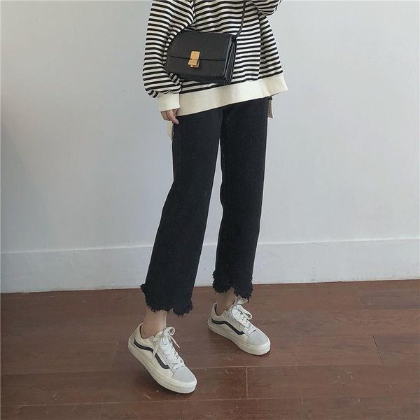 women's jeans high waisted women chic tassel large size 4xl retro ladies denim bottom all-match loose stylish bf style teens trousers, Blue
women's jeans high waisted women chic tassel large size 4xl retro ladies denim bottom all-match loose stylish bf style teens trousers, Blue