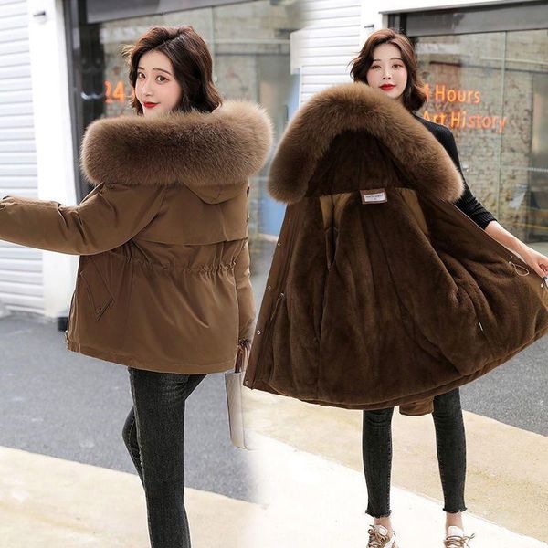 women's fur & faux the waist coat, big collar, thicker and velvet padded jacket, overcomes 2021 jacket, Black
women's fur & faux the waist coat, big collar, thicker and velvet padded jacket, overcomes 2021 jacket, Black