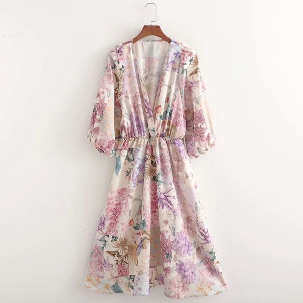 summer women floral patchwork print v neck midi dress female lantern sleeve clothes casual lady loose vestido d7755 210430, Black;gray
summer women floral patchwork print v neck midi dress female lantern sleeve clothes casual lady loose vestido d7755 210430, Black;gray