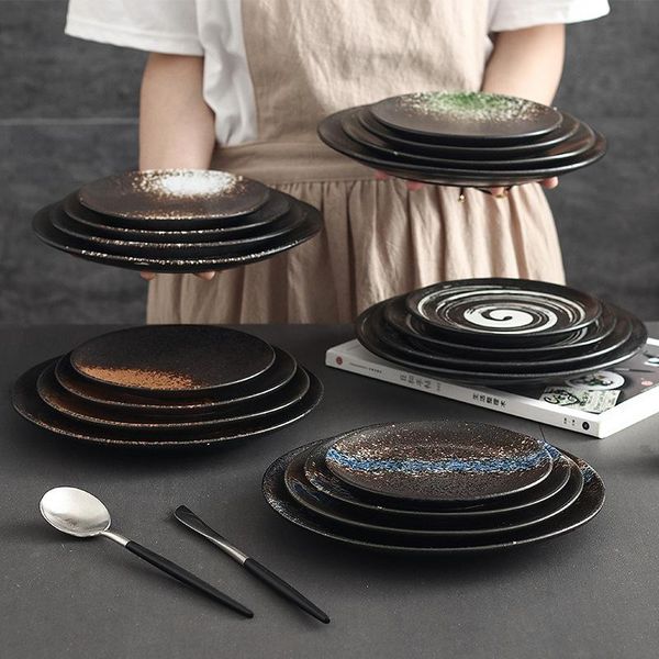 dishes & plates lingao japanese retro hand-painted ceramic sushi plate rectangular material dessert fis
dishes & plates lingao japanese retro hand-painted ceramic sushi plate rectangular material dessert fis