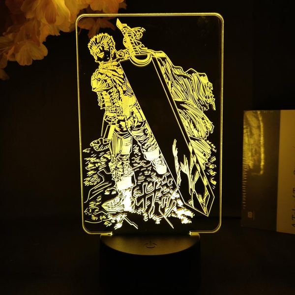 night lights berserk guts upward lighting engraved anime figurine lamp touch remote control led sensor light otaku must have manga nightligh
night lights berserk guts upward lighting engraved anime figurine lamp touch remote control led sensor light otaku must have manga nightligh