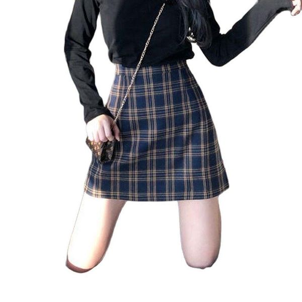skirts 2021 spring and summer vintage plaid versatile skirt high waist slim casual a-line plus size woman, Black
skirts 2021 spring and summer vintage plaid versatile skirt high waist slim casual a-line plus size woman, Black