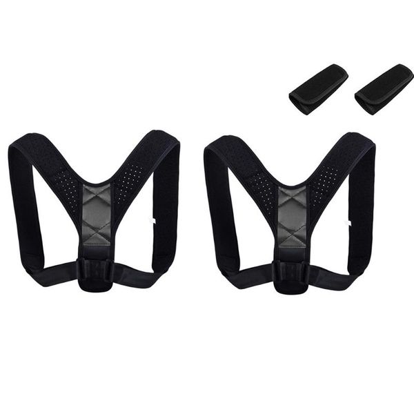 back support adjustable posture corrector invisible women men belt shoulder sitting correction, Black;blue
back support adjustable posture corrector invisible women men belt shoulder sitting correction, Black;blue
