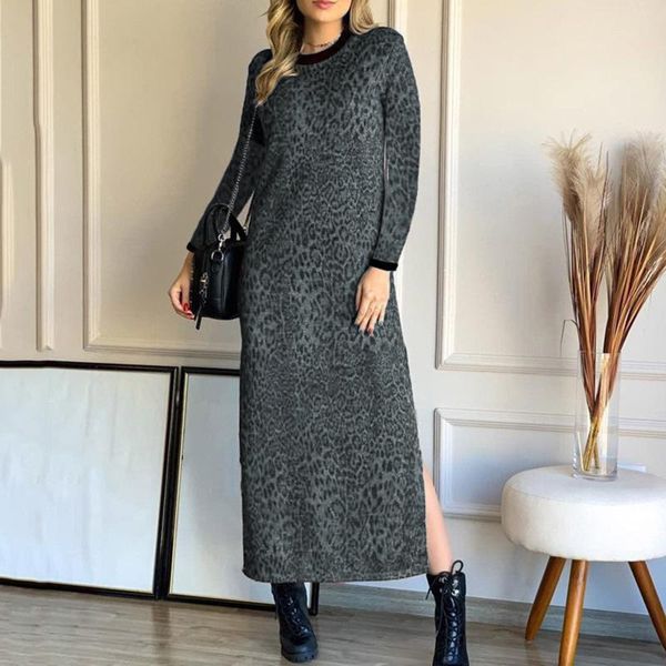 casual dresses leopard long sleeve women split dress round neck lace up vintage maxi oversized loose pullover boho femme robe, Black;gray
casual dresses leopard long sleeve women split dress round neck lace up vintage maxi oversized loose pullover boho femme robe, Black;gray