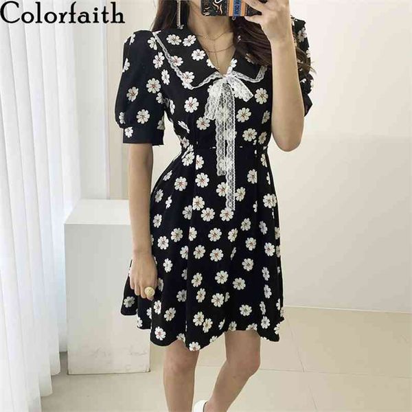 women summer dress turn-down collar high waist casual puff sleeve print floral lace up bow mini dr8836 210427, White;black
women summer dress turn-down collar high waist casual puff sleeve print floral lace up bow mini dr8836 210427, White;black