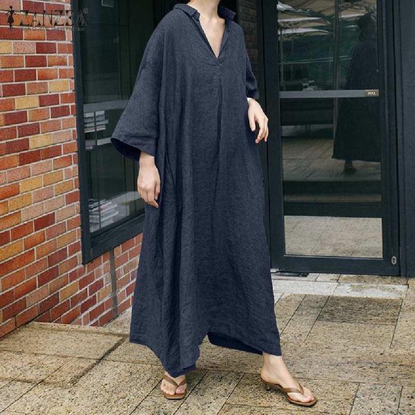 casual dresses s-5xl zanzea women vintage autumn full sleeve v-neck maxi dress loose sundress robe femme solid long vestido plus size 7, Black;gray
casual dresses s-5xl zanzea women vintage autumn full sleeve v-neck maxi dress loose sundress robe femme solid long vestido plus size 7, Black;gray