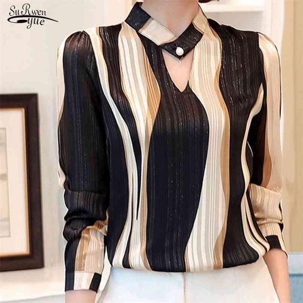 plus size women and blouses fashion office shirts striped chiffon long sleeve silk z06 210421, White
plus size women and blouses fashion office shirts striped chiffon long sleeve silk z06 210421, White