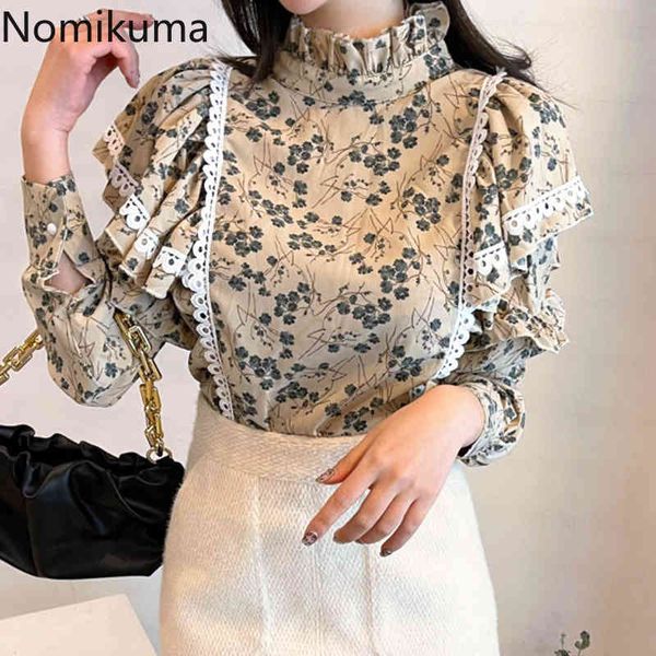 nomikuma floral women blouse korean lace ruffle patchwork elegant shirt long sleeve stand neck pullover blusa new 6e041 210427, White
nomikuma floral women blouse korean lace ruffle patchwork elegant shirt long sleeve stand neck pullover blusa new 6e041 210427, White