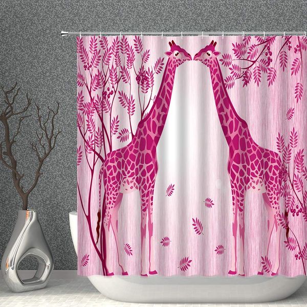giraffes decor shower curtain cute cartoon giraffe lover and tree leaf fabric polyester bathroom curtains with hookspink
giraffes decor shower curtain cute cartoon giraffe lover and tree leaf fabric polyester bathroom curtains with hookspink