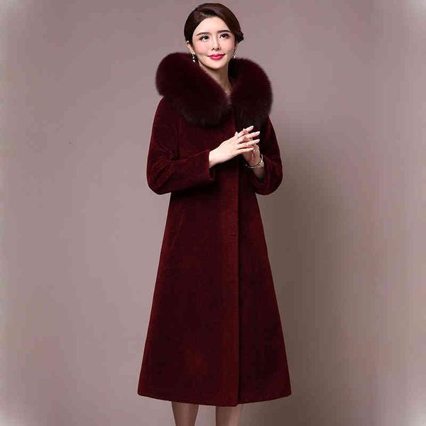 women's fur & faux m-4xl mother's coat autumn winter women fashion collar double-faced long slim cashmere 3xft, Black
women's fur & faux m-4xl mother's coat autumn winter women fashion collar double-faced long slim cashmere 3xft, Black