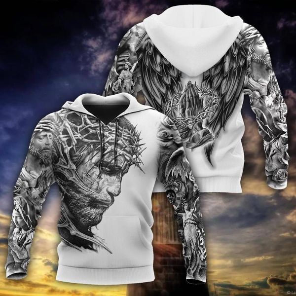 men's hoodies & sweatshirts brand fashion hoodie jesus tattoo 3d printed mens zip up harajuku streetwear casual jacket tracksuits kj0, Black
men's hoodies & sweatshirts brand fashion hoodie jesus tattoo 3d printed mens zip up harajuku streetwear casual jacket tracksuits kj0, Black
