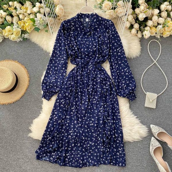 casual dresses women chiffon dress spring autumn vintage high waist floral printed elegant ladies bow collar sweet boho, Black;gray
casual dresses women chiffon dress spring autumn vintage high waist floral printed elegant ladies bow collar sweet boho, Black;gray
