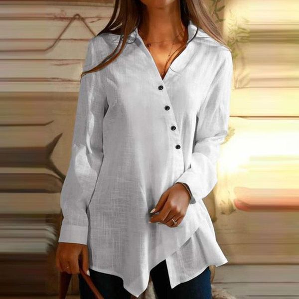 women's blouses & shirts female v neck tunic oversized stylish button asymmetrical blouse 2021 casual long sleeve y, White
women's blouses & shirts female v neck tunic oversized stylish button asymmetrical blouse 2021 casual long sleeve y, White