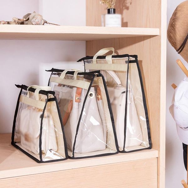 storage boxes & bins moisture-proof dust-proof transparent leather bags protection finishing portable home travel handbag holders
storage boxes & bins moisture-proof dust-proof transparent leather bags protection finishing portable home travel handbag holders