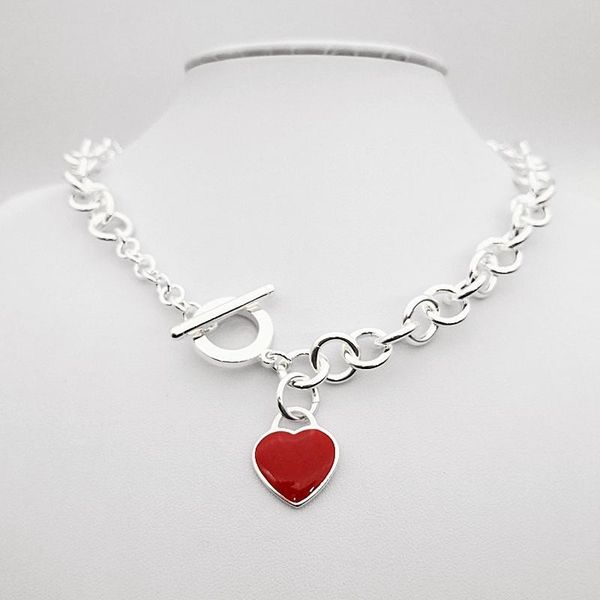 chains sterling silver necklace o-shaped chain link heart-shaped enamel exquisite women's jewelry personalized gift
chains sterling silver necklace o-shaped chain link heart-shaped enamel exquisite women's jewelry personalized gift
