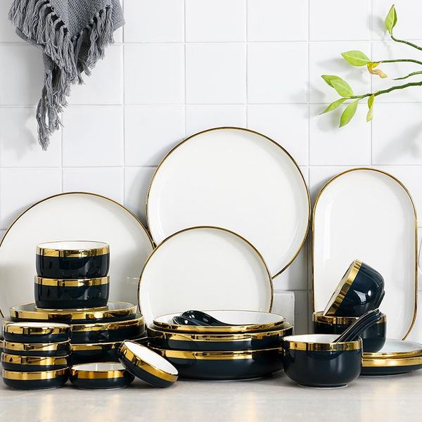 nordic light luxury phnom penh ink ceramic tableware household rice bowl dinner plate soup salad western steak dishes & plates
nordic light luxury phnom penh ink ceramic tableware household rice bowl dinner plate soup salad western steak dishes & plates