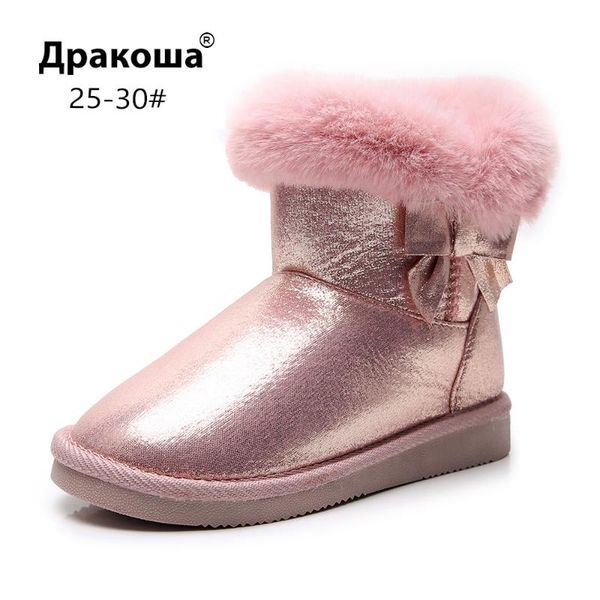 boots apakowa winter girls thicken fluff lining snow mid-calf classic shining soft kids shoes with bow suitable for 1 year, Black;grey
boots apakowa winter girls thicken fluff lining snow mid-calf classic shining soft kids shoes with bow suitable for 1 year, Black;grey