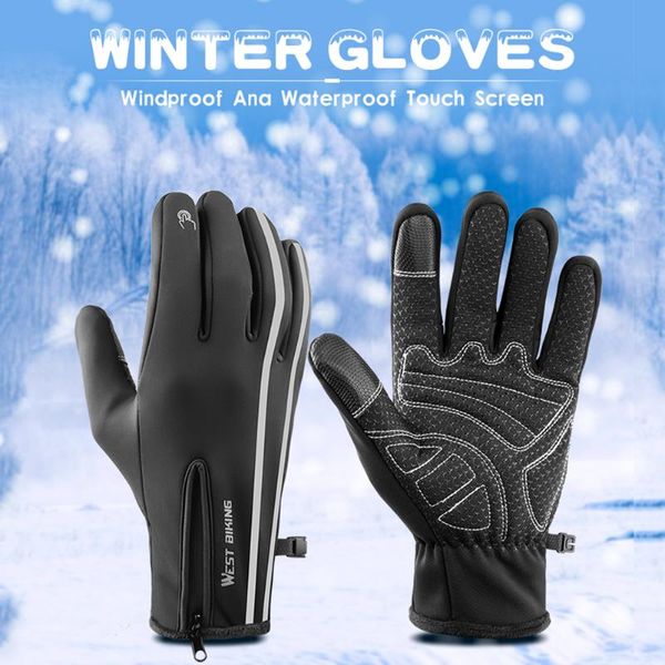 cycling gloves west biking winter touch screen phone fleece cold warm non-slip waterproof mittens for outdoor sport riding, Black
cycling gloves west biking winter touch screen phone fleece cold warm non-slip waterproof mittens for outdoor sport riding, Black