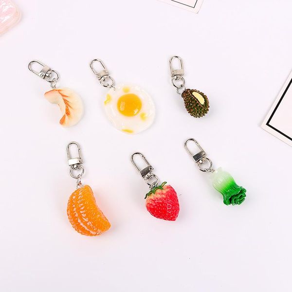keychains creative personality simulation fruit dumplings egg strawberry bagschoolbag hanging ornaments llaveros keyring, Silver
keychains creative personality simulation fruit dumplings egg strawberry bagschoolbag hanging ornaments llaveros keyring, Silver
