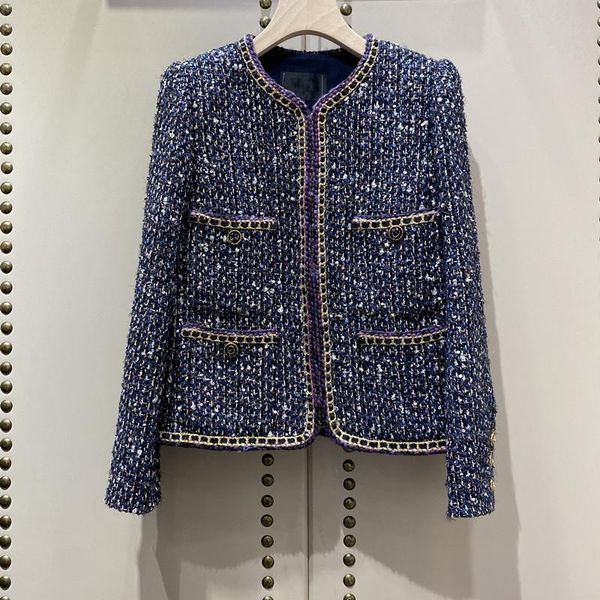 women's jackets early autumn of 2021 the round collar sequined jacket 0811, Black;brown
women's jackets early autumn of 2021 the round collar sequined jacket 0811, Black;brown