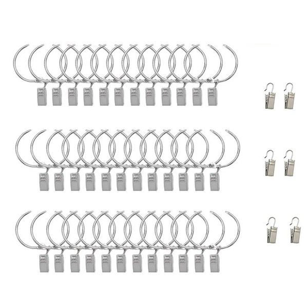 1.5 inch curtain rings with clips 36 6 pack metal window rod decorative drapery hooks for rustproof other home decor
1.5 inch curtain rings with clips 36 6 pack metal window rod decorative drapery hooks for rustproof other home decor