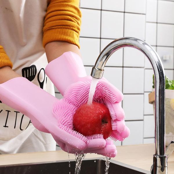 disposable gloves a pair of practical dishwashing gloves, kitchen silicone cleaning household scrubber magic
disposable gloves a pair of practical dishwashing gloves, kitchen silicone cleaning household scrubber magic