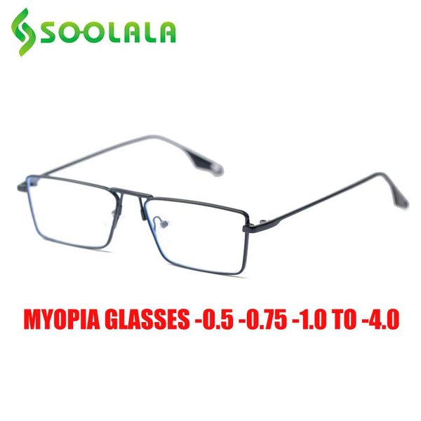 fashion sunglasses frames soolala 2021 metal flat anti blue light myopia prescription glasses men women optical eyewear -0.5 -0.75 -1.0, Black
fashion sunglasses frames soolala 2021 metal flat anti blue light myopia prescription glasses men women optical eyewear -0.5 -0.75 -1.0, Black