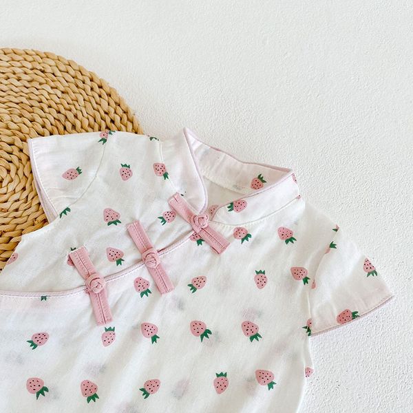 short sleeve strawberry printing summer children s kids baby girl clothes cheongsam infant rompers black friday 772f, White
short sleeve strawberry printing summer children s kids baby girl clothes cheongsam infant rompers black friday 772f, White