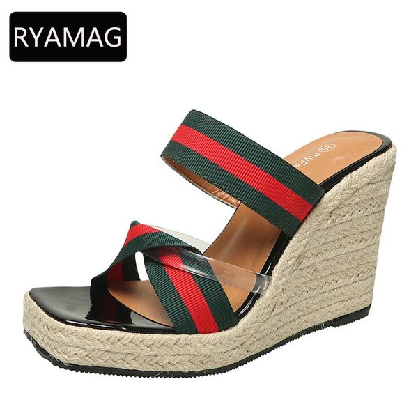 sandals ryamag women's espadrilles wedges 2021 single high heel shoes fashion pointed slippers thick bottom straw, Black
sandals ryamag women's espadrilles wedges 2021 single high heel shoes fashion pointed slippers thick bottom straw, Black
