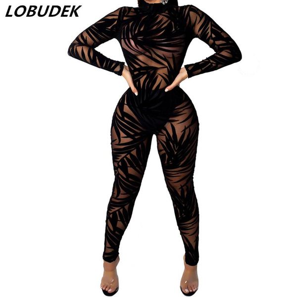 women's jumpsuits & rompers women long sleeve mesh perspective jumpsuit black see-through bodysuit bar party dj singer stage wear night, Black;white
women's jumpsuits & rompers women long sleeve mesh perspective jumpsuit black see-through bodysuit bar party dj singer stage wear night, Black;white