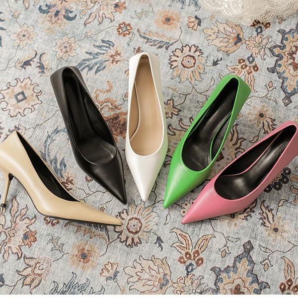 dress shoes 2021 women stiletto pointed pumps lady candy color shallow mouth party, Black
dress shoes 2021 women stiletto pointed pumps lady candy color shallow mouth party, Black