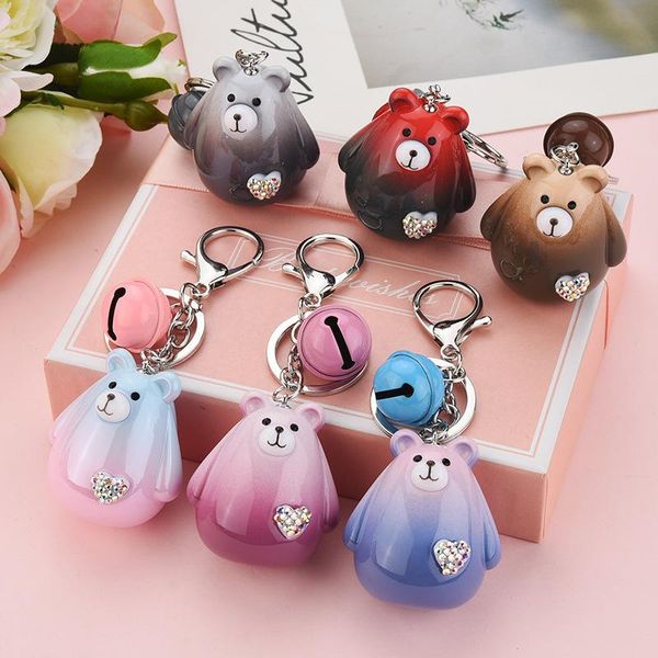 keychains mini bear inlaid rhinestone keychain ladies bag cute pendant car key alloy children's year gift, Silver
keychains mini bear inlaid rhinestone keychain ladies bag cute pendant car key alloy children's year gift, Silver