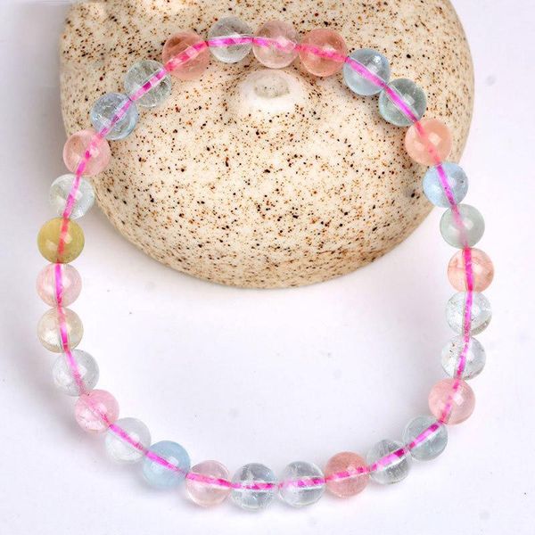 tennis natural colourful morganite one circle stretch bracelet, Golden;silver
tennis natural colourful morganite one circle stretch bracelet, Golden;silver