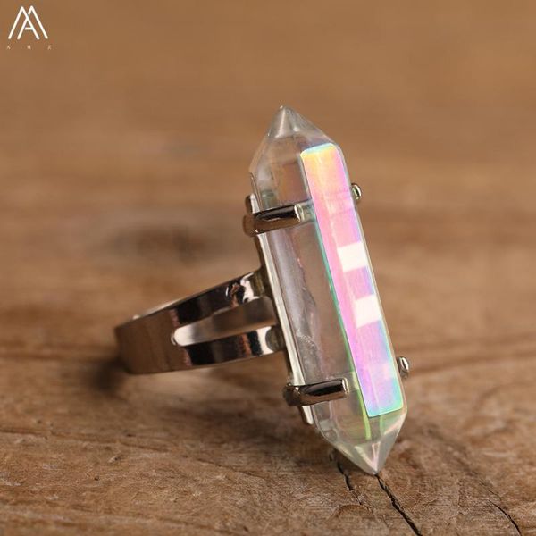 wedding rings fashion women crystal hexagonal point finger ring silvery copper natural stones adjustable jewelry friendship gift, Slivery;golden
wedding rings fashion women crystal hexagonal point finger ring silvery copper natural stones adjustable jewelry friendship gift, Slivery;golden