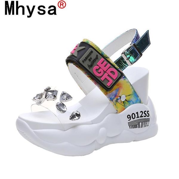 summer platform color matching rhinestones pvc open toe sandals fashion wedges transparent high heels women, Black
summer platform color matching rhinestones pvc open toe sandals fashion wedges transparent high heels women, Black