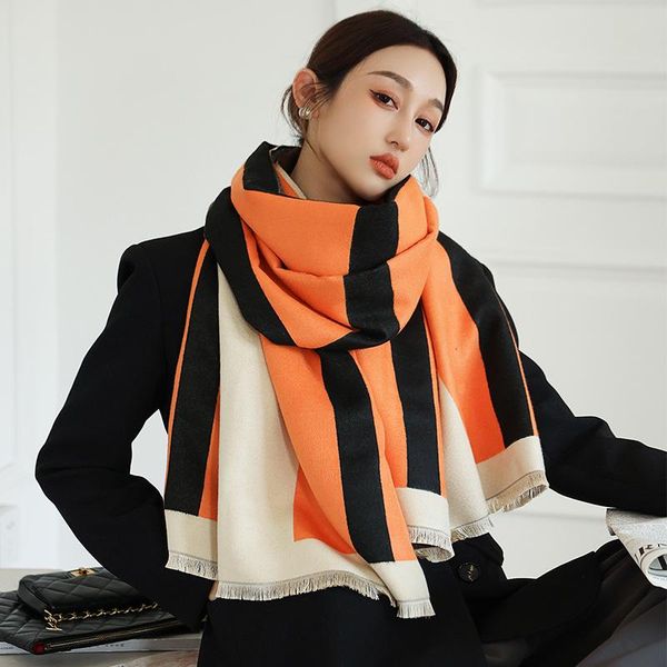 scarves imitate cashmere long scarf women fashion color block shawl stole winter warm kerchief 185*65cm, Blue;gray
scarves imitate cashmere long scarf women fashion color block shawl stole winter warm kerchief 185*65cm, Blue;gray