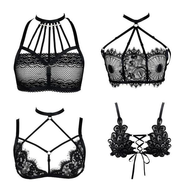 bras hanaernes corset gothic crop sheer bra woman flower lace women fetish boobs bondage lingerie erotic cage, Red;black
bras hanaernes corset gothic crop sheer bra woman flower lace women fetish boobs bondage lingerie erotic cage, Red;black