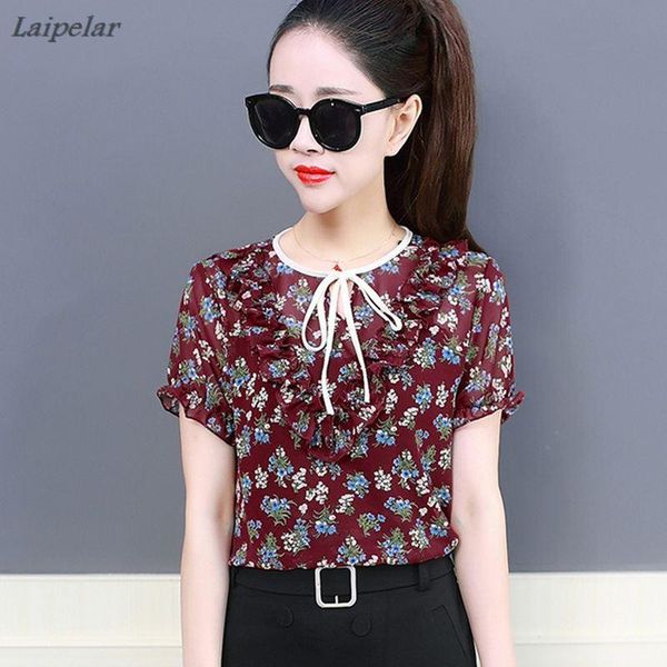 women chiffon shirt summer blouses fashion short sleeves ladies bow tie ruffles blouse loose casual blusa feminina women's & shirts, White
women chiffon shirt summer blouses fashion short sleeves ladies bow tie ruffles blouse loose casual blusa feminina women's & shirts, White