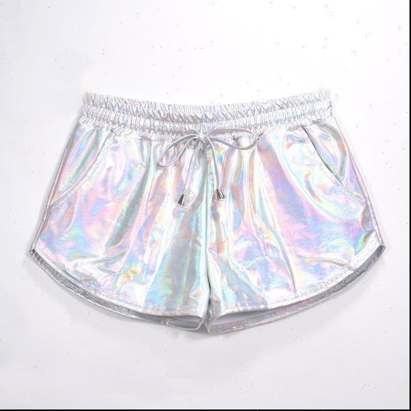 women shiny womens short metallic shorts summer holographic wet look casual elastic drawstring festival rave booty, White;black
women shiny womens short metallic shorts summer holographic wet look casual elastic drawstring festival rave booty, White;black