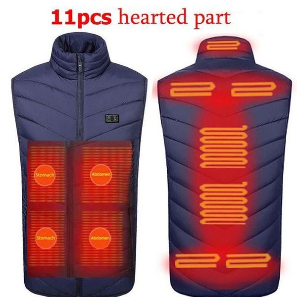 men's vests 11 places heated vest men women usb jacket heating thermal clothing hunting winter black s-6xl, Black;white
men's vests 11 places heated vest men women usb jacket heating thermal clothing hunting winter black s-6xl, Black;white