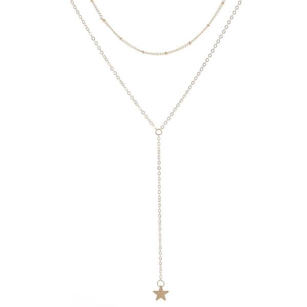 Girls Jewelry Fashion Sweater Multi-layer Pendant Necklace Exquisite Pentagram Woman Accessories Necklaces, Silver
Girls Jewelry Fashion Sweater Multi-layer Pendant Necklace Exquisite Pentagram Woman Accessories Necklaces, Silver