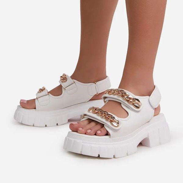 sandals women's shoes summer trend female gladiator platform wedge heel chain decoration fashion peep toe, Black
sandals women's shoes summer trend female gladiator platform wedge heel chain decoration fashion peep toe, Black
